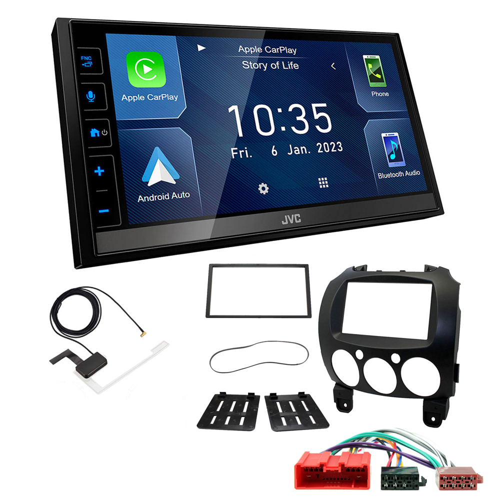KW-M785DBW + Aerial + FKIT-MAZDA-10