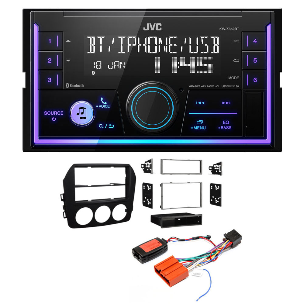 JVC KW-X850BT + FK-377-SWC Mazda KW-X850BT + FK-377-SWC