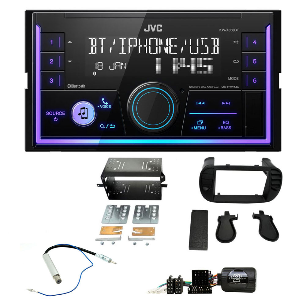 KW-X850BT + FKIT-FIAT-34