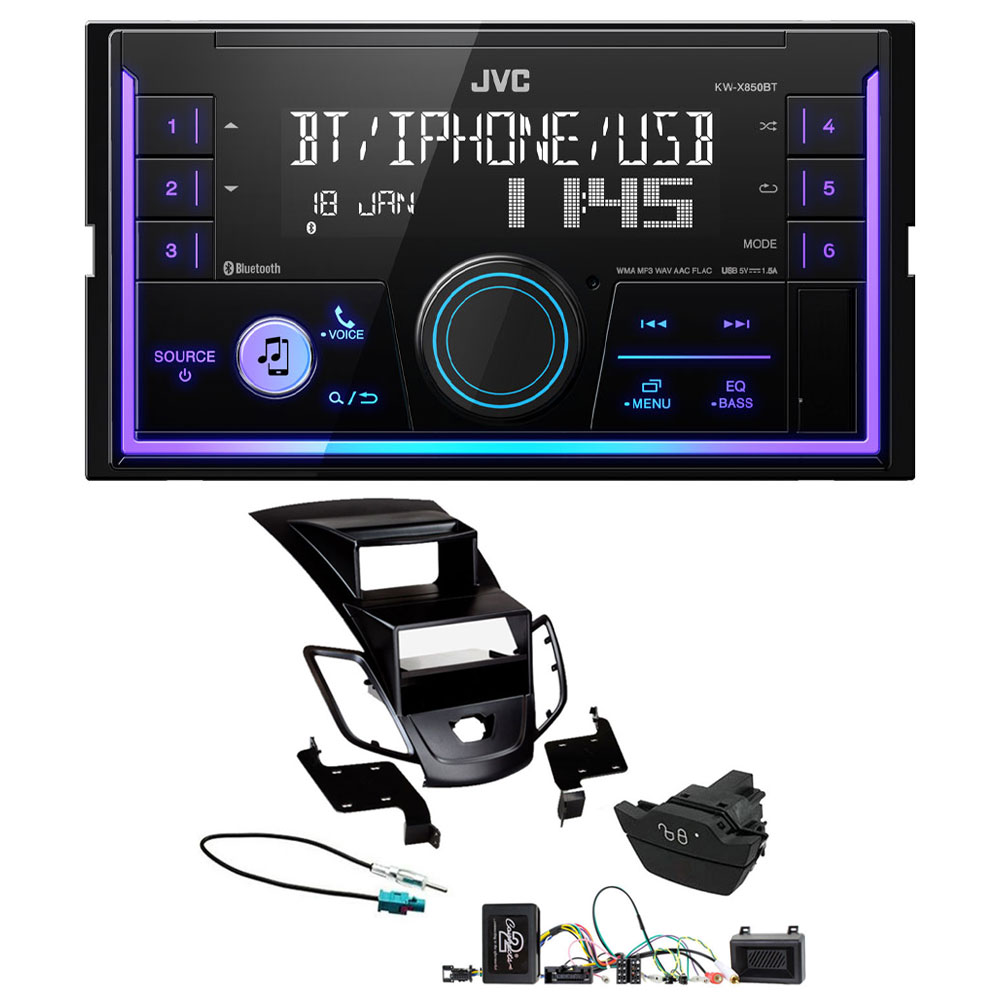 KW-X850BT + FKIT-FORD-96