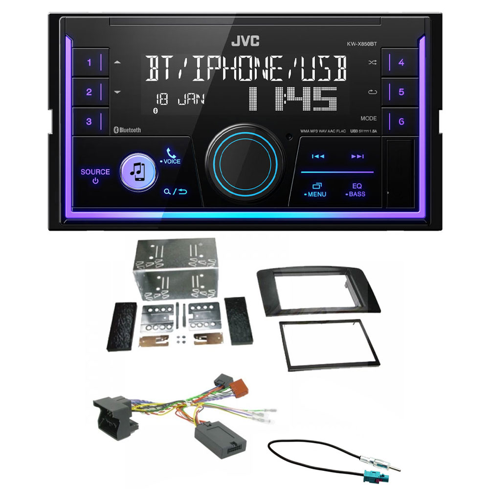 JVC KW-X850BT + FKIT-MERCEDES-09 Mercedes KW-X850BT + FKIT-MERCEDES-09
