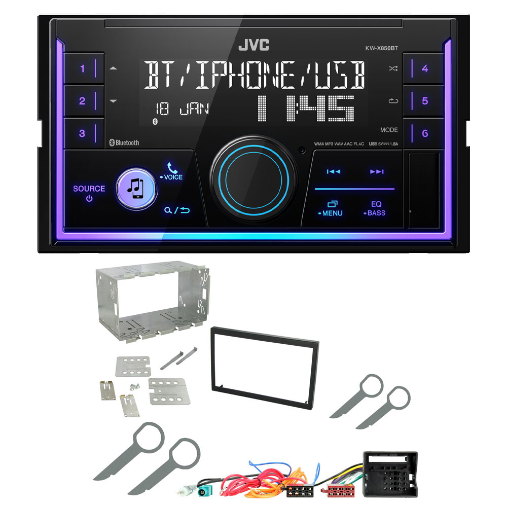 JVC KW-X850BT + FKIT-VW-55 Volkswagen KW-X850BT + FKIT-VW-55