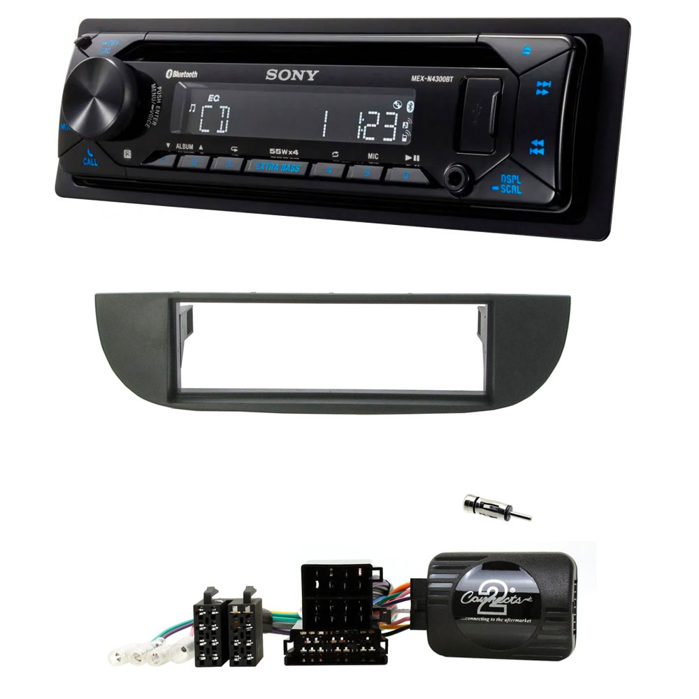 Fiat 500 2007-2015 Bluetooth CD MP3 USB AUX iPhone iPod Car Stereo Player