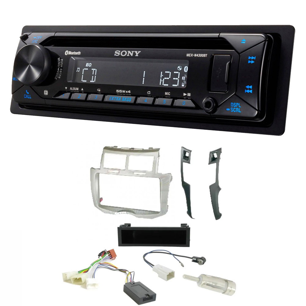 Toyota Yaris 2007-2011 Sony Bluetooth CD MP3 USB AUX Car Stereo Player Upgrade Kit