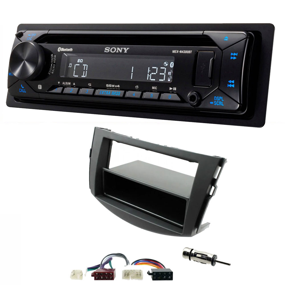 Toyota RAV4 2006 -2013 Sony Bluetooth CD MP3 USB AUX iPhone iPod Car Stereo Player Upgrade Kit