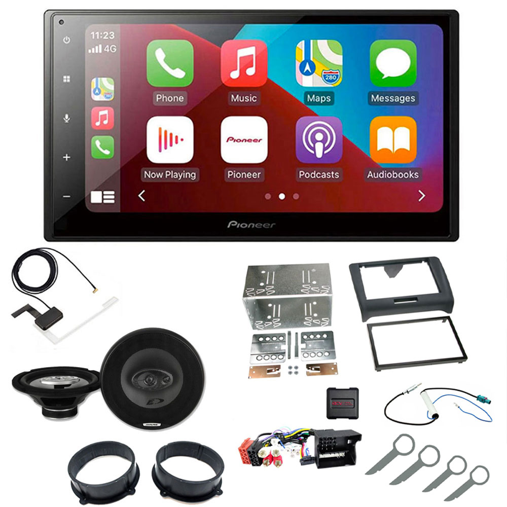 Pioneer SPH-DA160DAB + AN-DAB1 + CTKAU03 + SXE-2035S + CT25AU11 Apple CarPlay Stereos SPH-DA160DAB + AN-DAB1 + CTKAU03 + SXE-2035S + CT25AU11