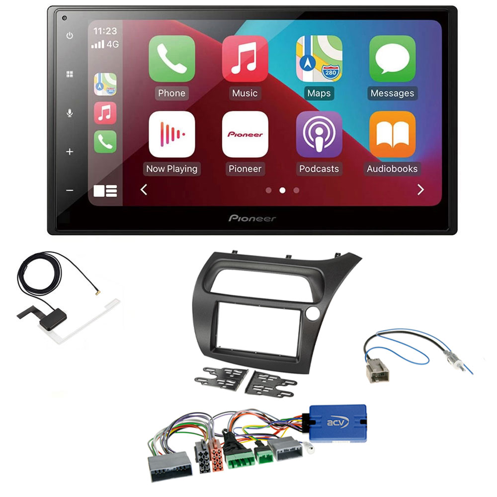 Pioneer SPH-DA160DAB + AN-DAB1 + CTKHD01 Apple CarPlay Stereos SPH-DA160DAB + AN-DAB1 + CTKHD01