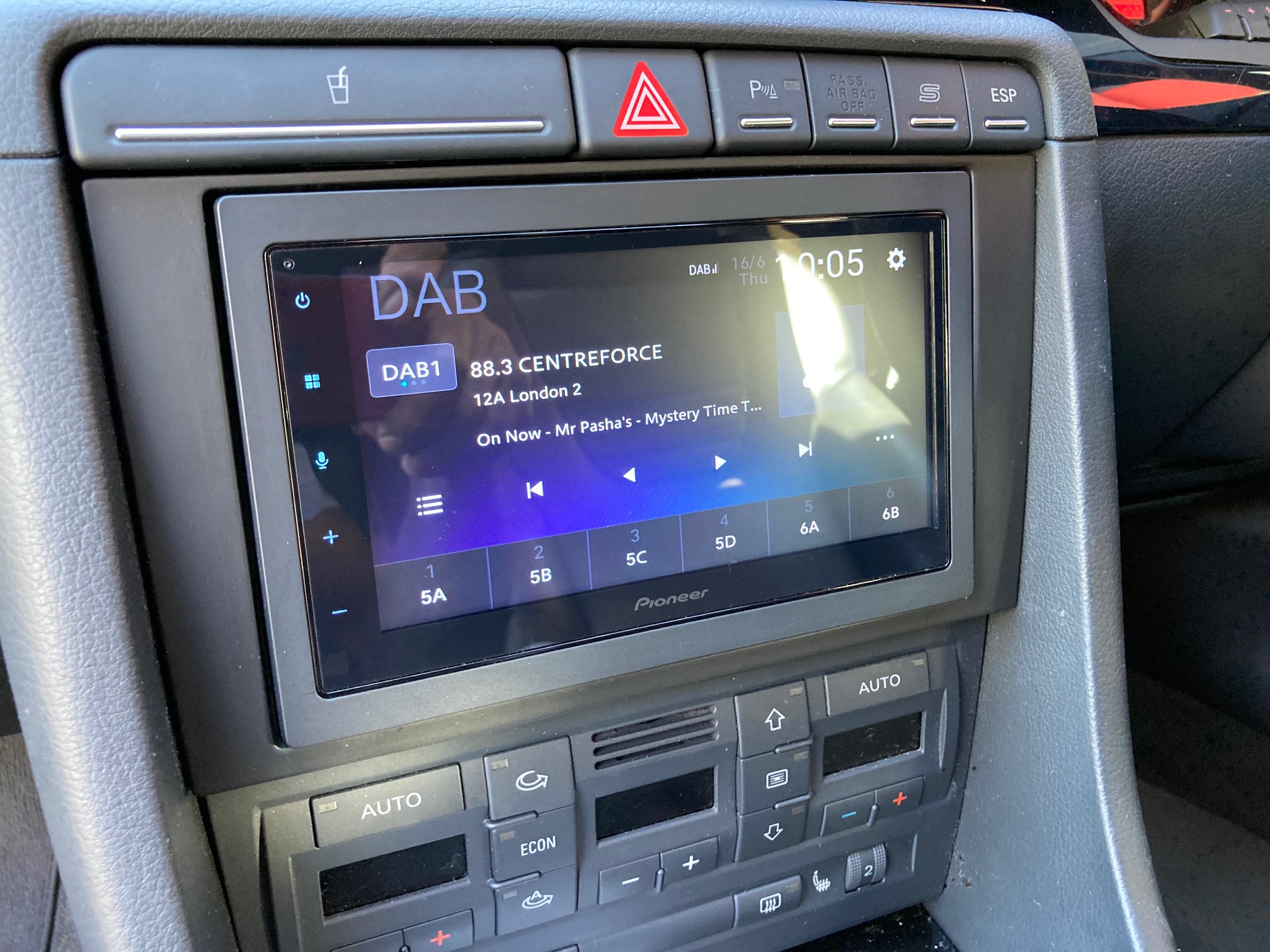Pioneer SPH DA360dab 2-din radio Wireless Apple Carplay en Auto android,  DAB+, BT camera Vw Passat 