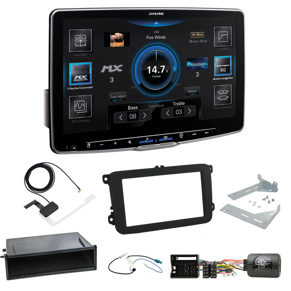 Alpine iLX-F115D + Aerial + CTKVW18 + CT24UV28  VW iLX-F115D + Aerial + CTKVW18 + CT24UV28