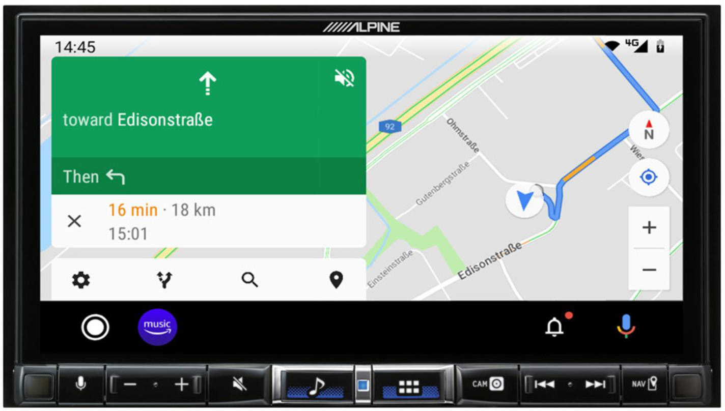 Alpine - iLX-705D Station multimédia 2DIN compatible Apple CarPlay /  Android Auto – DAB+