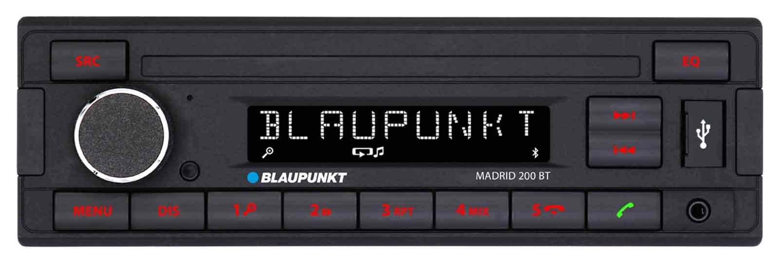 Blaupunkt Madrid 200 BT Bluetooth Mechless DAB+ Madrid 200 BT