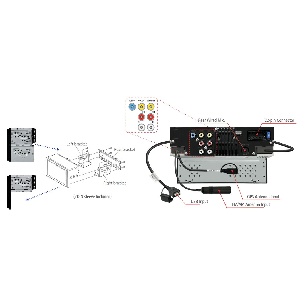 KW-M593BT + CP86 Dual