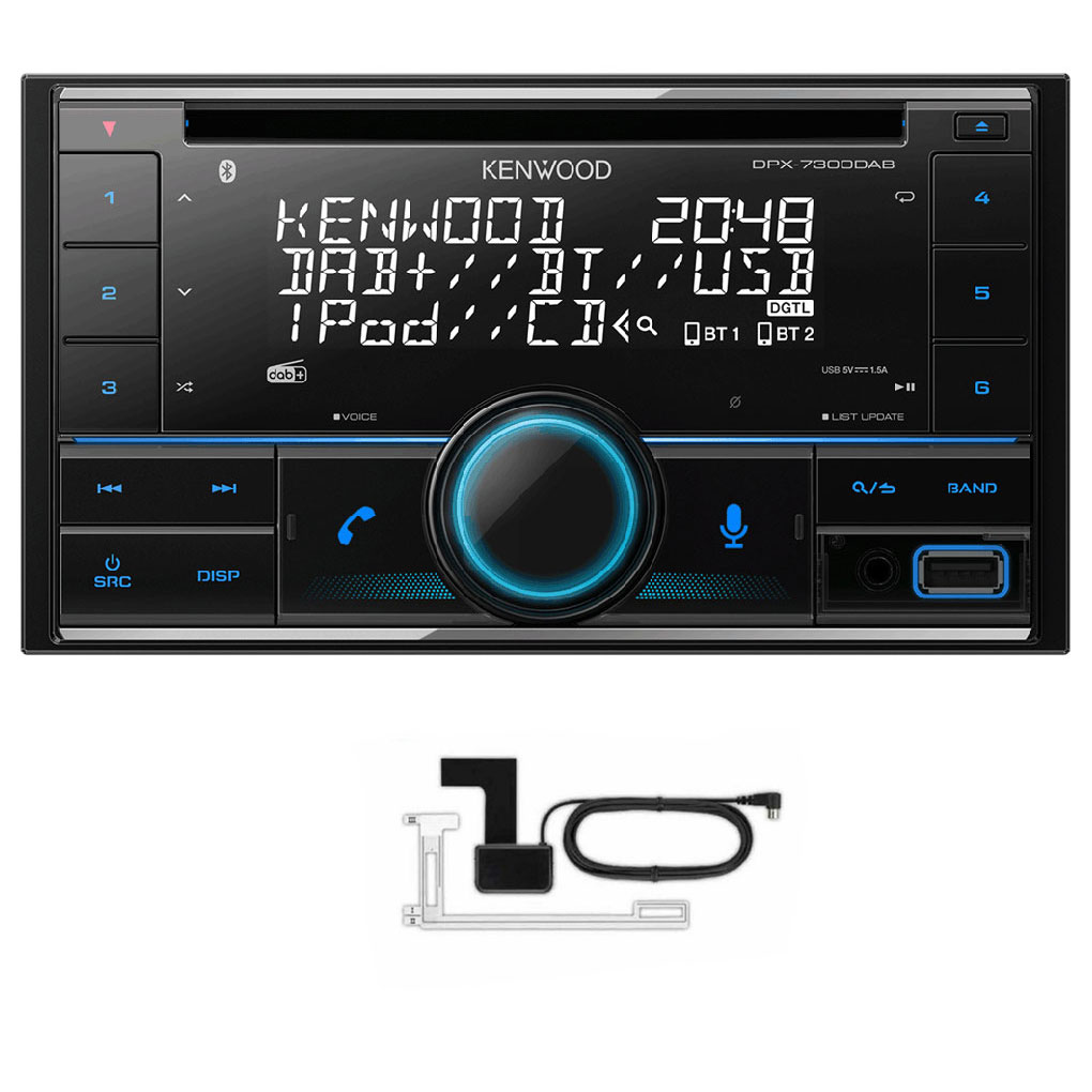 Kenwood DPX7300DAB CD/MP3 Car Stereo With DAB Bluetooth