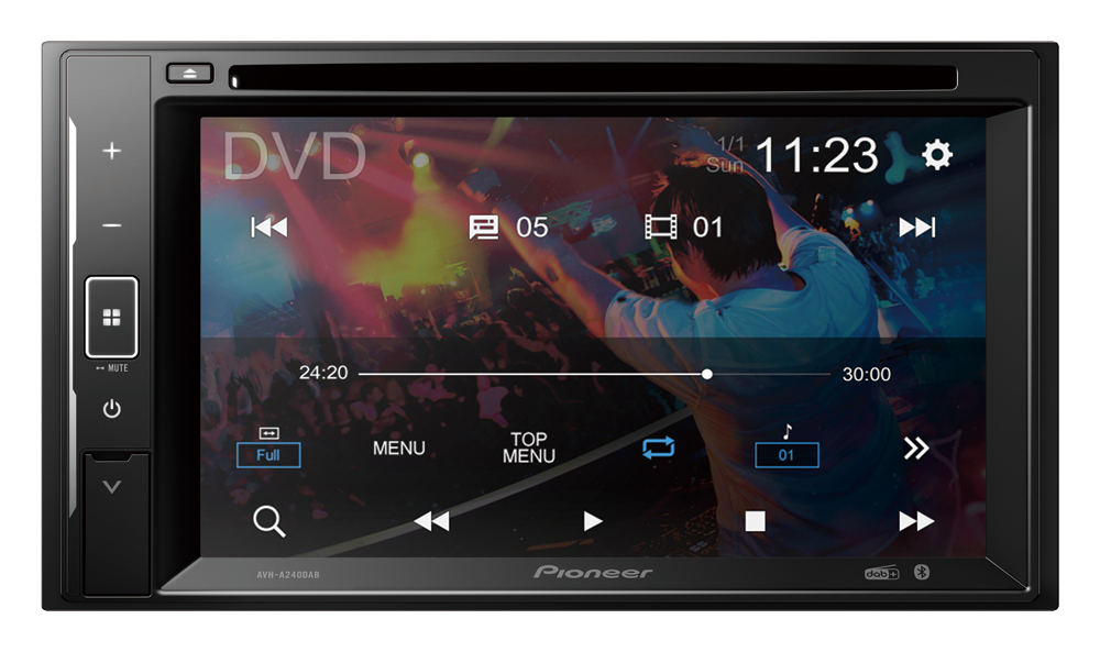 Pioneer AVH-A3200DAB Ampli-tuner multimédia 2 DIN tuner DAB+, kit