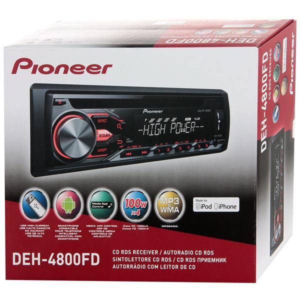 Pioneer auto radio rds - dab+ - 4 x 50w - usb - ipod PIONEER Pas