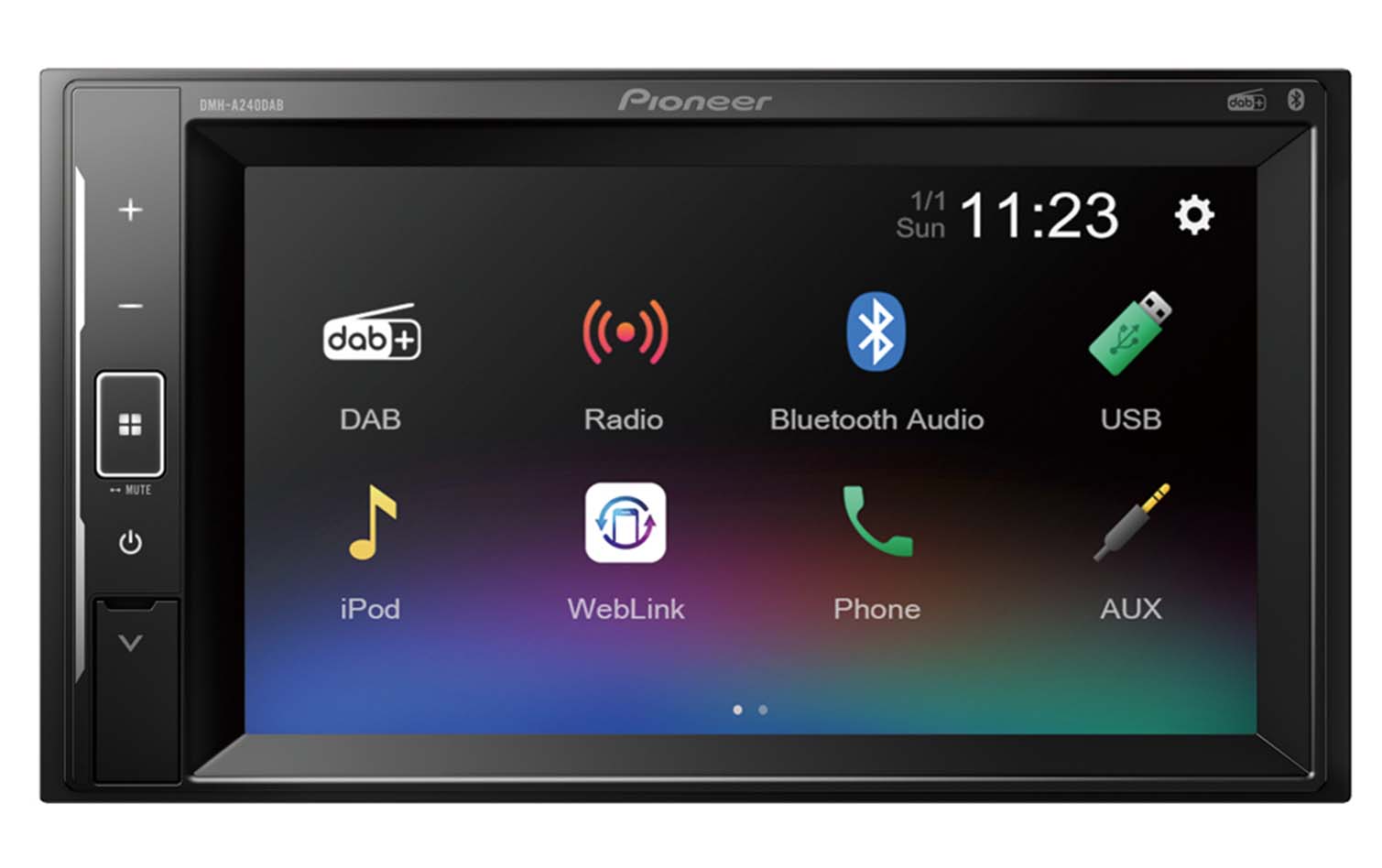 Toyota Pioneer Double Din with DAB, 6.2" Screen Bluetooth Stereo Upgrade Kit