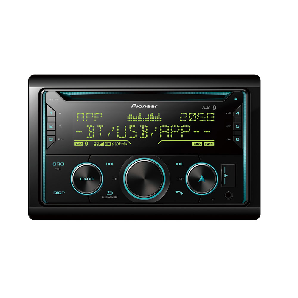 JVC MP3 USB CD 2DIN AUX Autoradio für BMW 5er E60, 2003-2007 