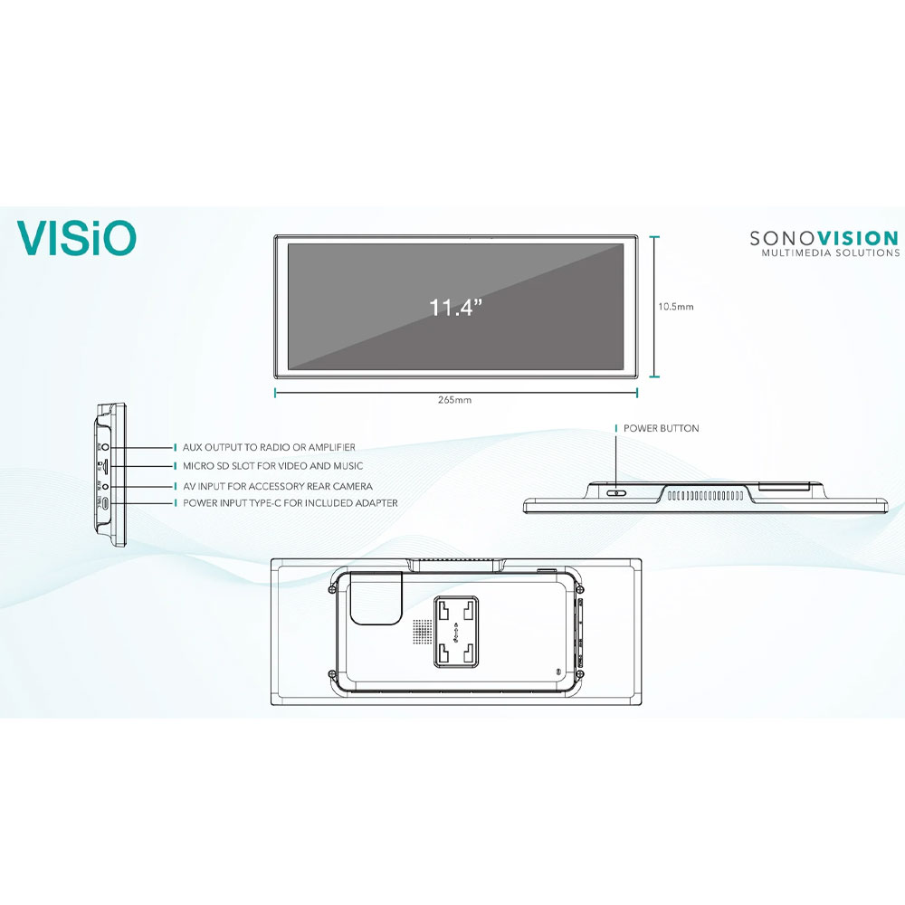 Sonovision VISiO-11c CarPlay Stereos VISiO-11c