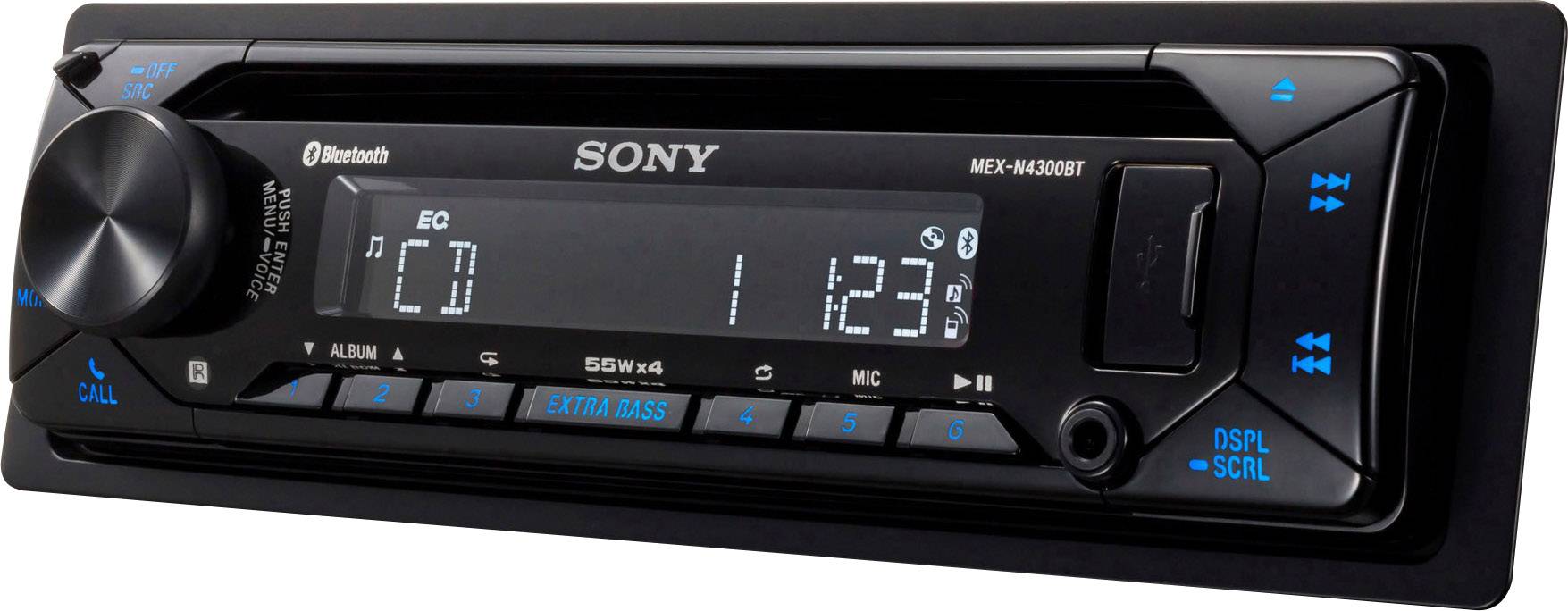Peugeot Bipper CD player Sony MEX-N4200BT car radio Bluetooth Handsfree USB AUX 