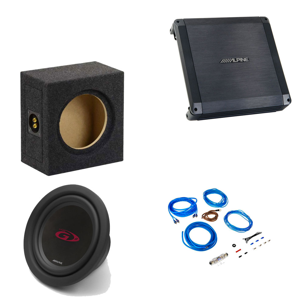 Alpine Class A/B 2 Channel Car Amplifier With Type G Subwoofer