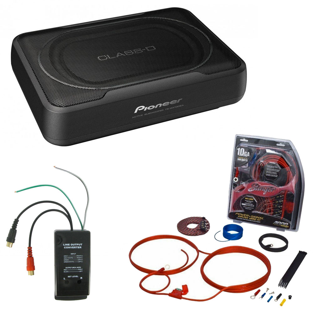 Pioneer Seat Space Saving Active Car Subwoofer ...