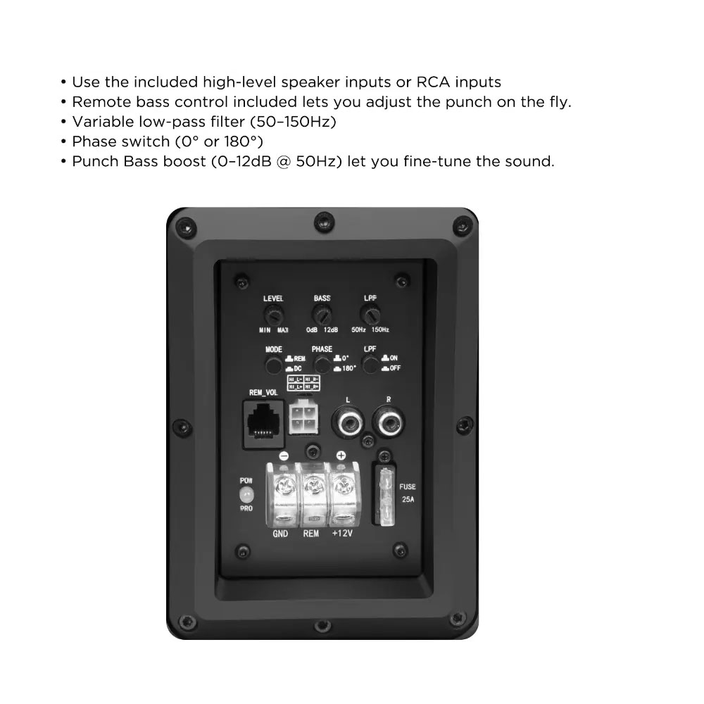 RECOIL LAS10 10" Subwoofers (25cm) LAS10