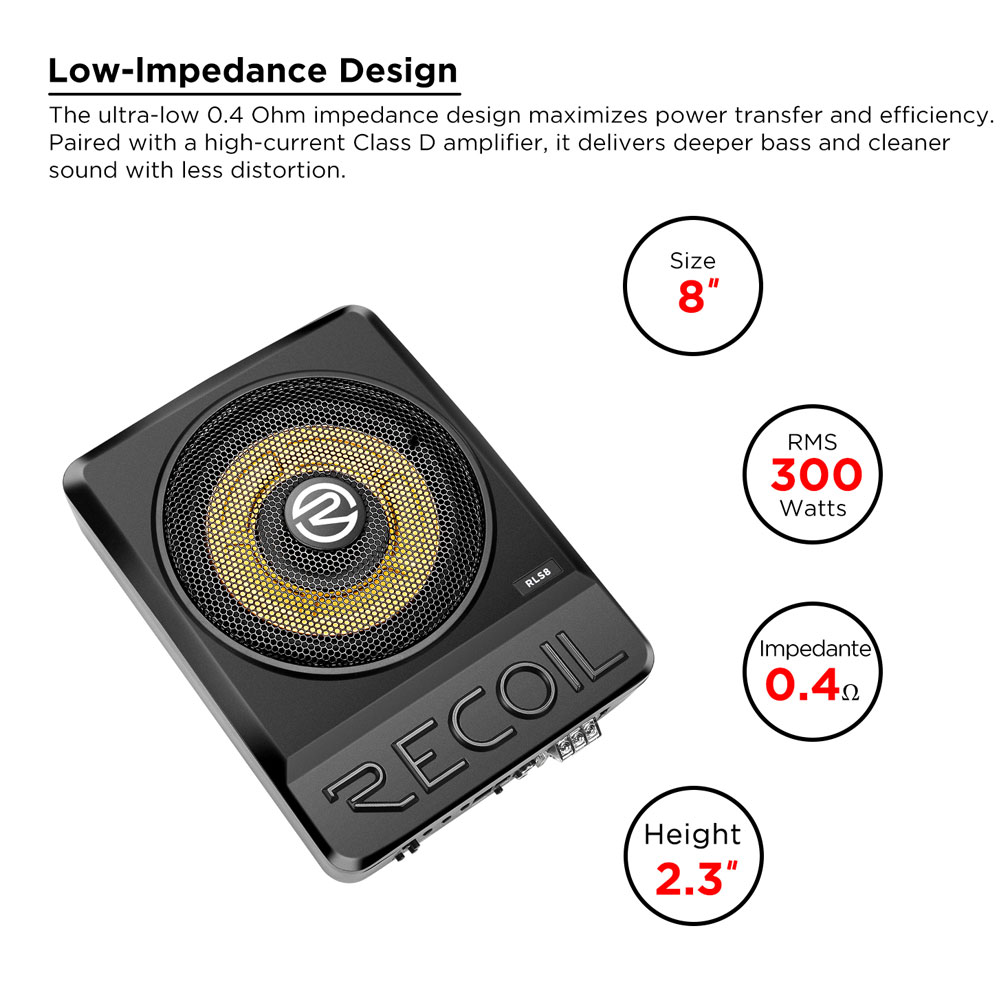 Recoil RLS8 8" Subwoofers (20cm) RLS8
