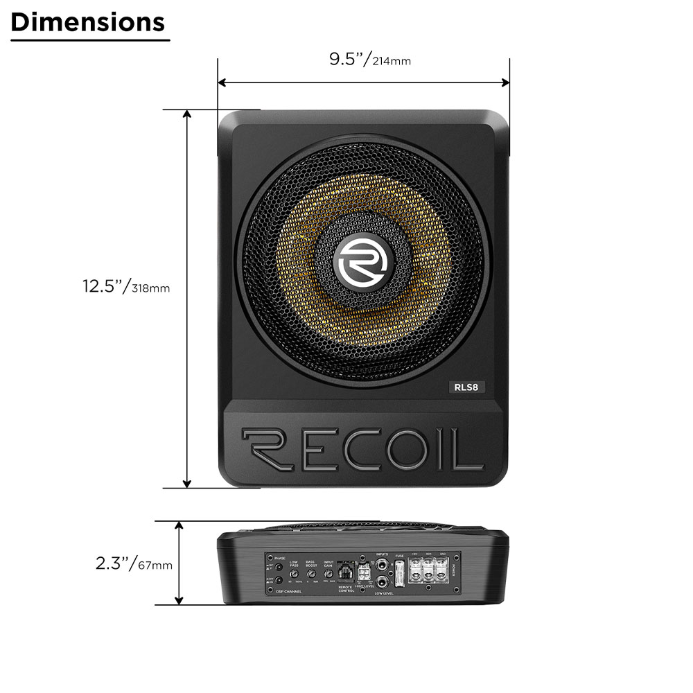 Recoil RLS8 8" Subwoofers (20cm) RLS8