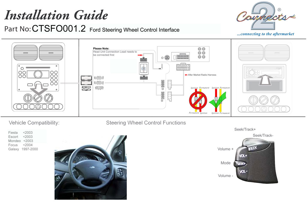 Ford focus radio steering wheel controls not working #6